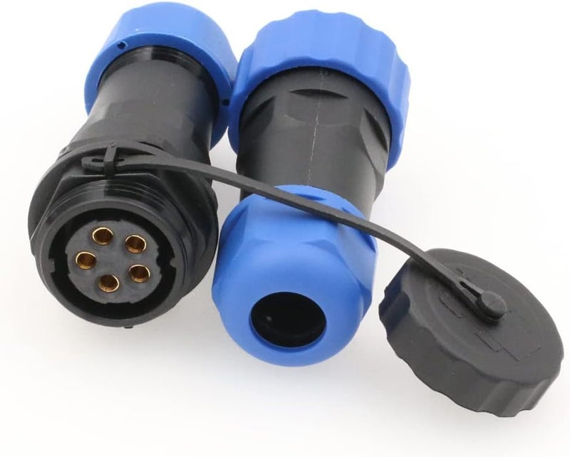 SZRMCC SD20 Waterproof Connectors 5 Pin 25A Panel Mount Circular Aviation Cable Connector Industrial Male Plug Female Socket LED Outdoor Wire Connector - Image 3